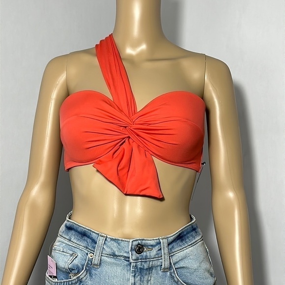 Shade & Shore Other - Shade & Shore Red Bikini Top One strap hook (LR8E5X)